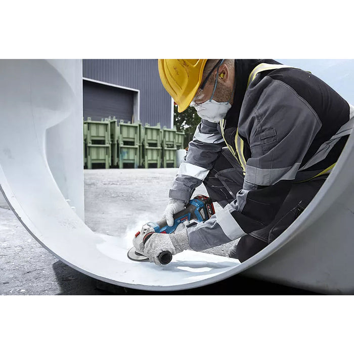 Máy mài góc Bosch GWS 18V-11 S dùng Pin 18V, đường kính lưỡi 125mm công tắc trượt