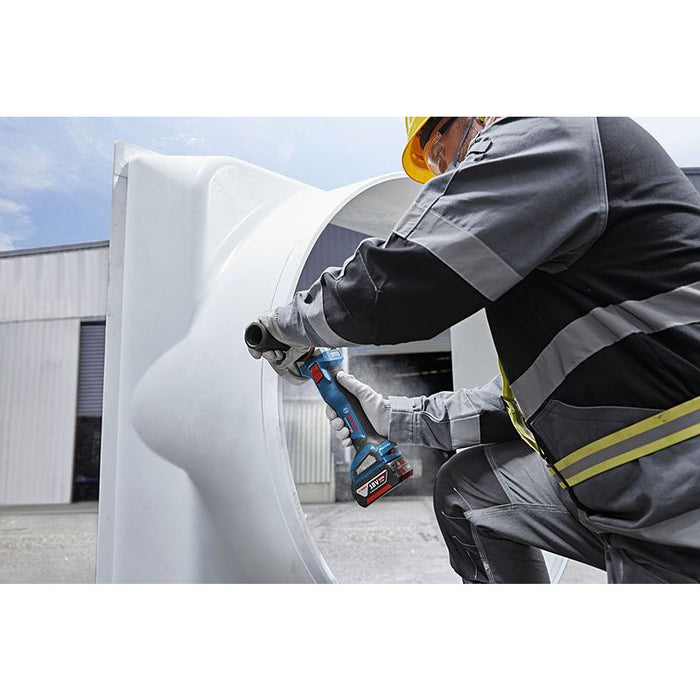 Máy mài góc Bosch GWS 18V-11 S dùng Pin 18V, đường kính lưỡi 125mm công tắc trượt