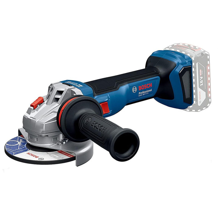 Máy mài góc Bosch GWS 18V-11 S dùng Pin 18V, đường kính lưỡi 125mm công tắc trượt