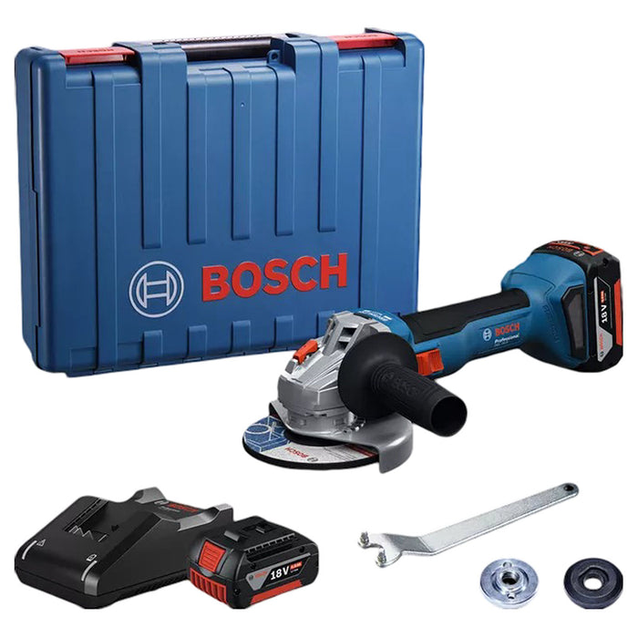 Máy mài góc Bosch GWS 18V-8 dùng Pin 18V, đường kính lưỡi 125mm công tắc trượt