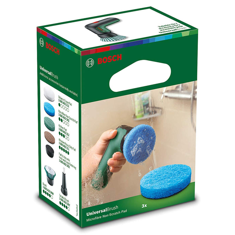 Phụ kiện miếng chà Microfibre chống xước Bosch 1600A023KZ kích thước 63mm x 63mm x 12mm, dành máy cọ rửa vệ sinh đa năng