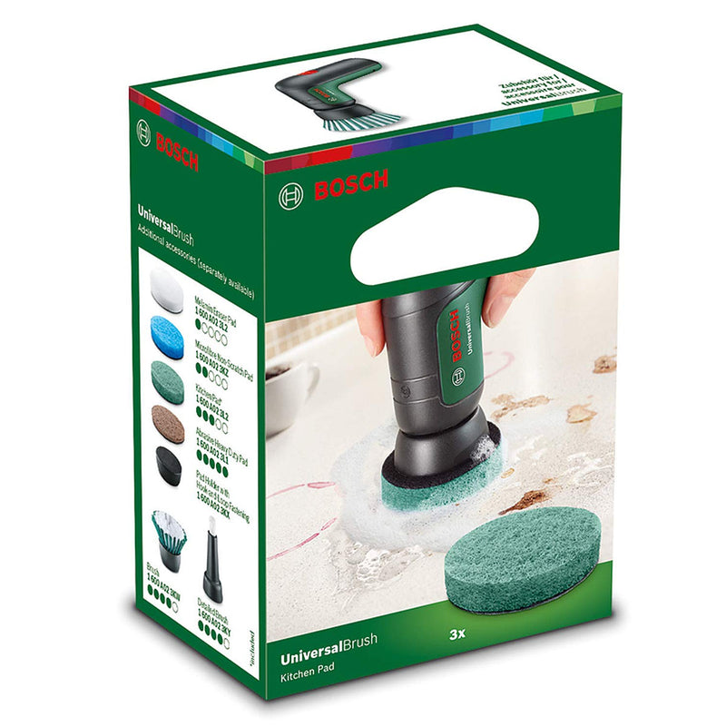 Phụ kiện miếng cọ dùng trong nhà bếp Bosch 1600A023L0 kích thước 63mm x 63mm x 12mm, dành cho máy cọ rửa vệ sinh đa năng