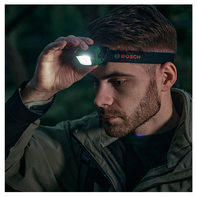 Đèn LED đội đầu Bosch dùng Pin AAA, độ sáng 190lm mã số 1600A0307X