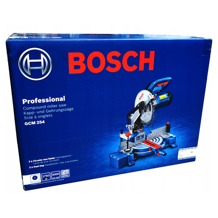 Máy cưa đa góc Bosch GCM 254 công suất 1750W, đường kính lưỡi 254mm mã số 0601B520K0