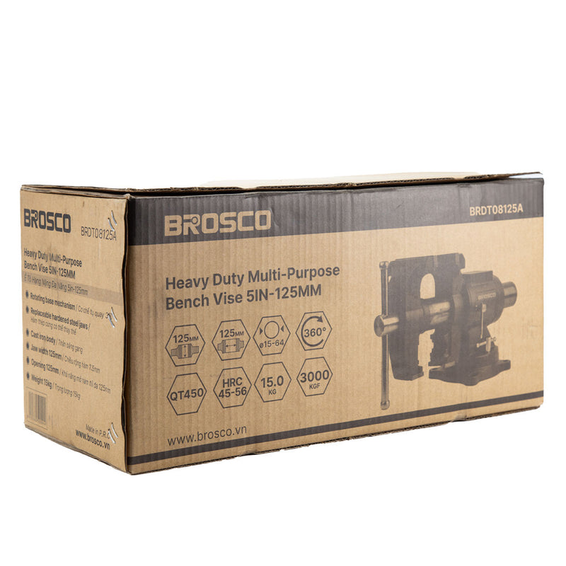 Ê tô bàn có khớp xoay 360° Brosco kích thước từ 4 inch - 5 inch