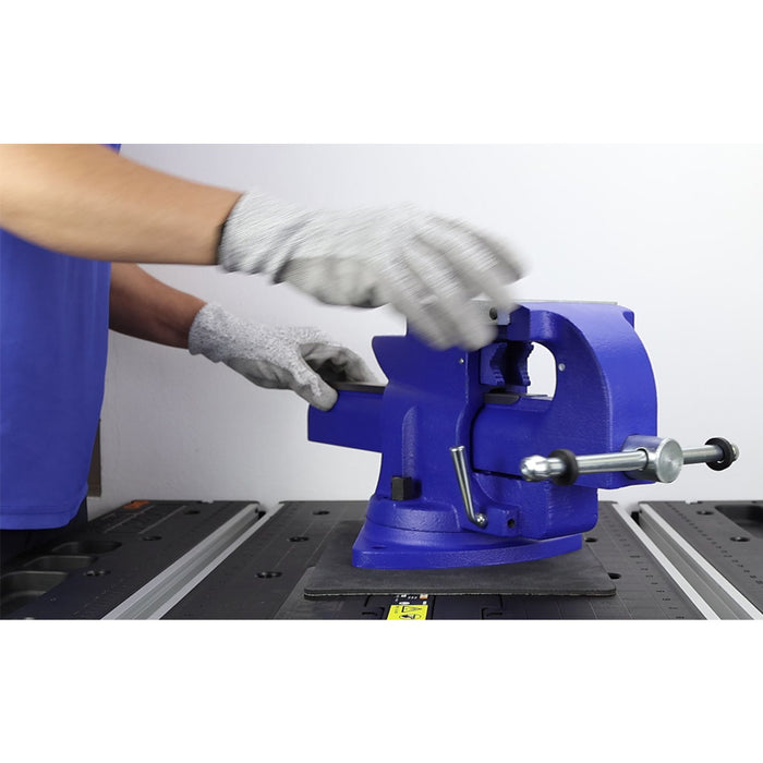 Ê tô bàn tích hợp cần nhả nhanh và khớp xoay 360° Brosco kích thước từ 4 inch - 6 inch