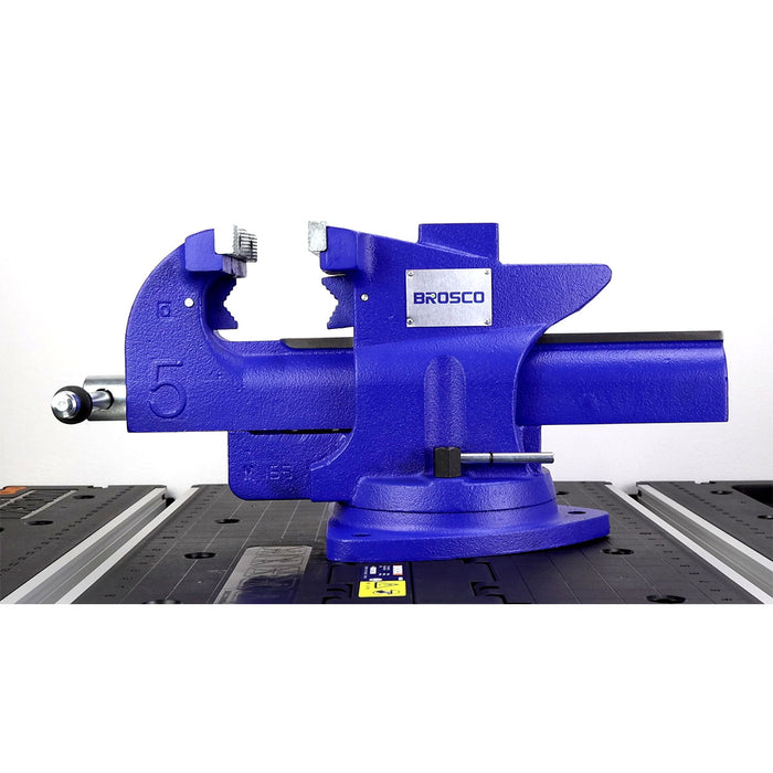 Ê tô bàn tích hợp cần nhả nhanh và khớp xoay 360° Brosco kích thước từ 4 inch - 6 inch