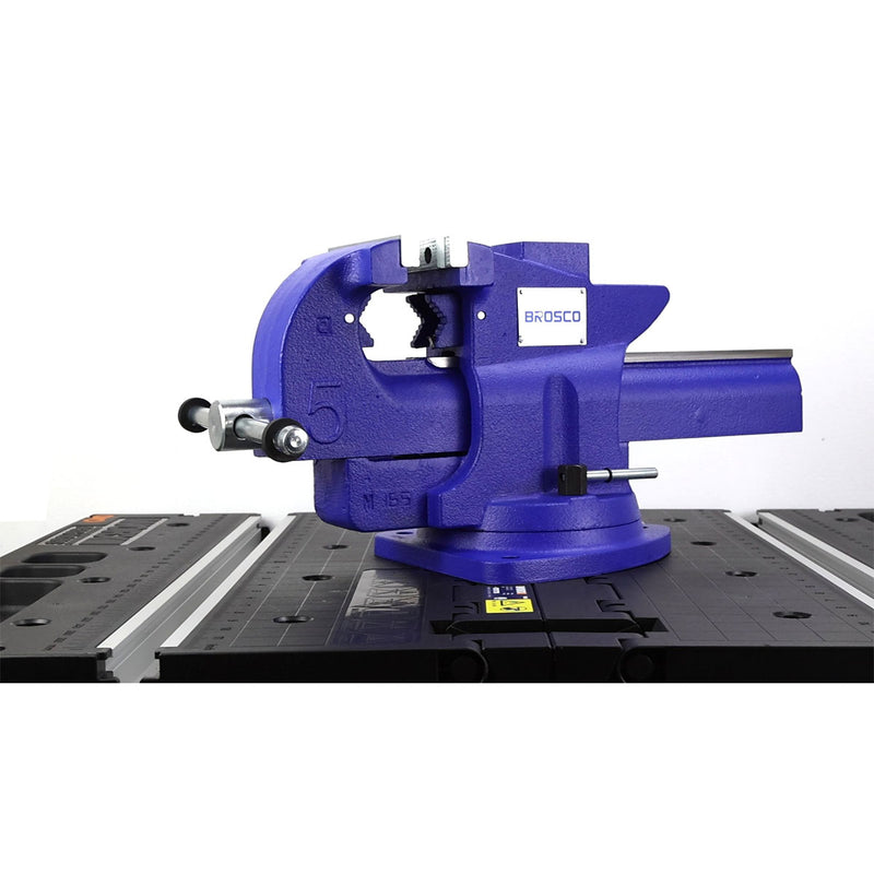 Ê tô bàn tích hợp cần nhả nhanh và khớp xoay 360° Brosco kích thước từ 4 inch - 6 inch