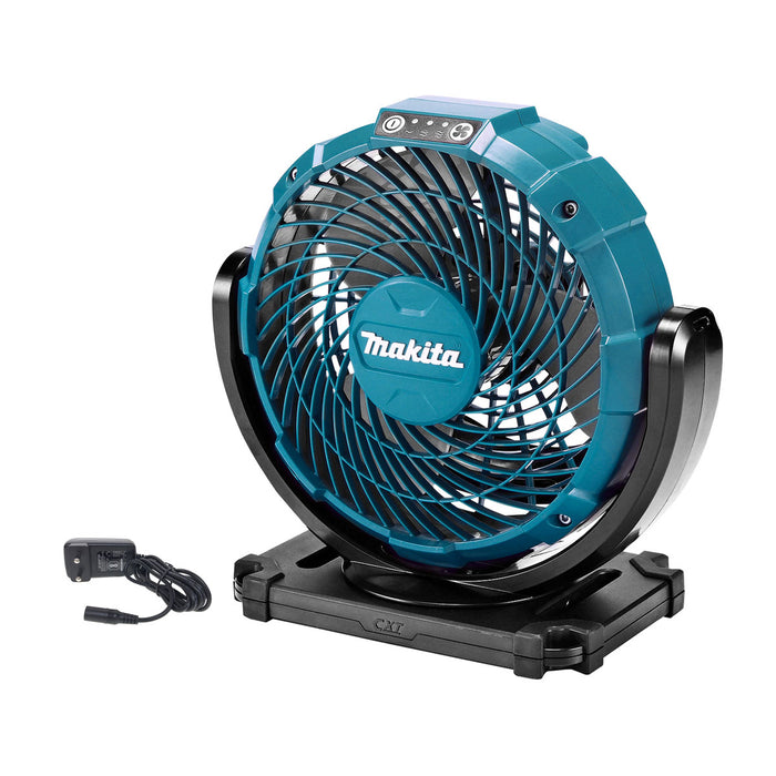 Quạt làm mát Makita CF100D dùng pin 12Vmax CXT hoặc điện AC/220V, đường kính cánh quạt 180mm