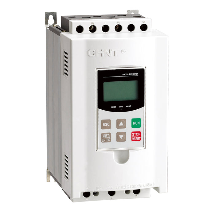 Bộ khởi động mềm Chint NJR2-D Series, External bypass - cần khởi động từ gắn ngoài. Dãy công suất từ 7.5kW ~ 500kW. Tiêu chuẩn CE.