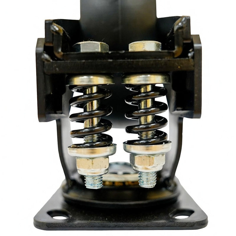 Bánh xe đẩy giảm xóc, loại đế xoay CSPS đường kính bánh 15.2cm, tải trọng tối đa 350kg