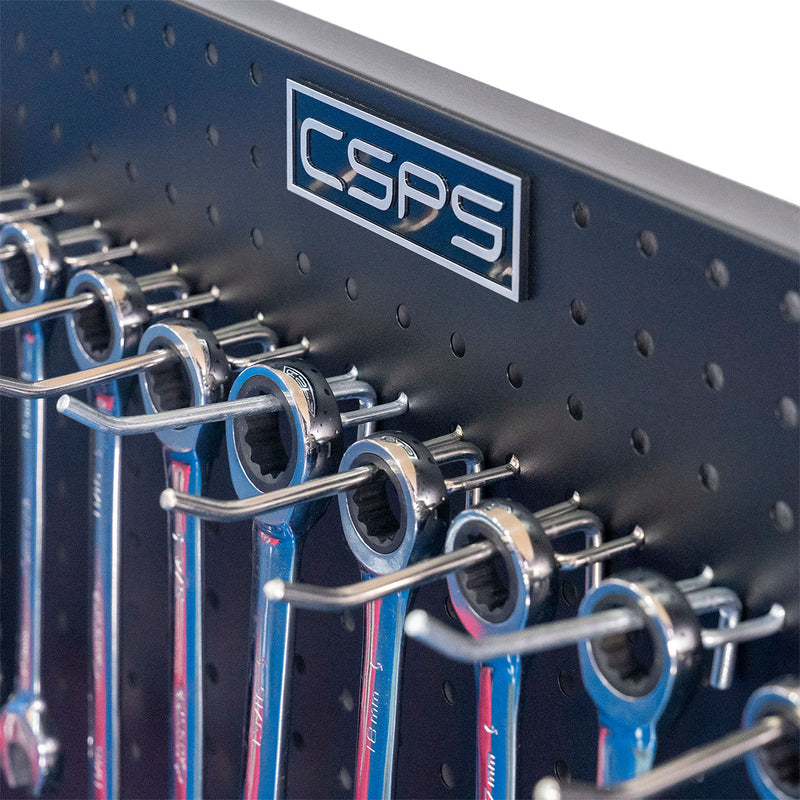 Bảng treo dụng cụ gắn tường CSPS bề ngang từ 74cm - 147cm, tải trọng tối đa 76kg