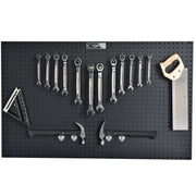 Bảng treo dụng cụ gắn tường CSPS bề ngang từ 74cm - 147cm, tải trọng tối đa 76kg