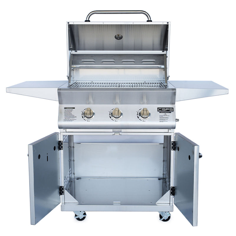Lò nướng BBQ Inox 304 CSPS VNBI3BXSAX1 dùng gas, công suất đốt 40,500 BTU, loại 03 đầu đốt