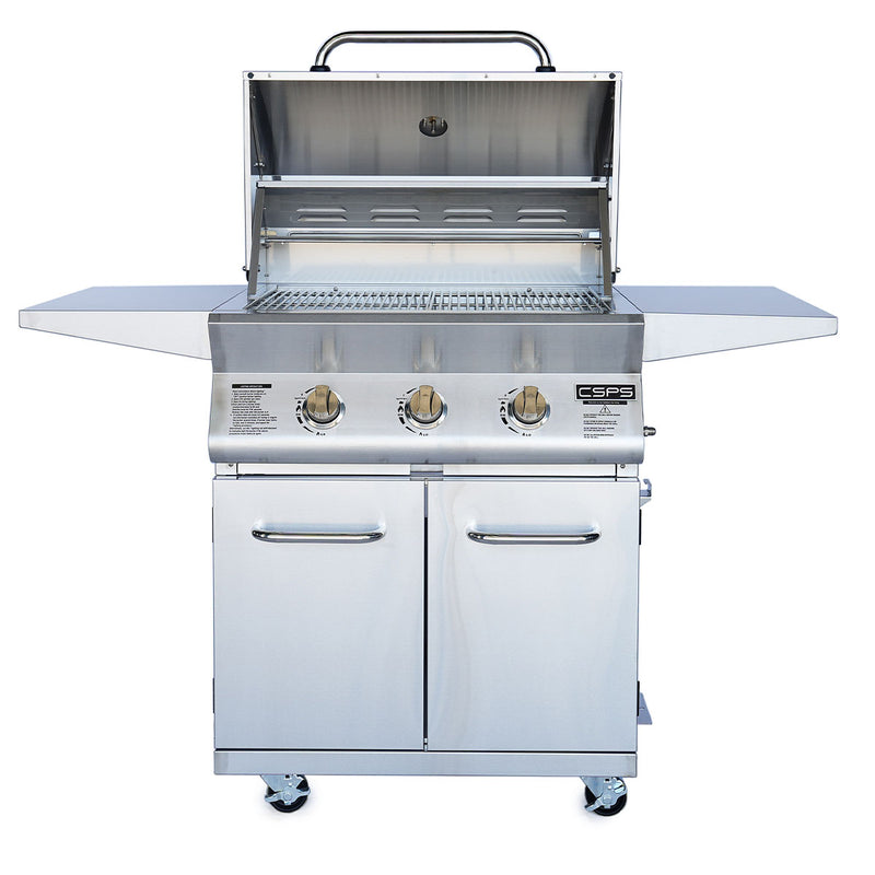 Lò nướng BBQ Inox 304 CSPS VNBI3BXSAX1 dùng gas, công suất đốt 40,500 BTU, loại 03 đầu đốt