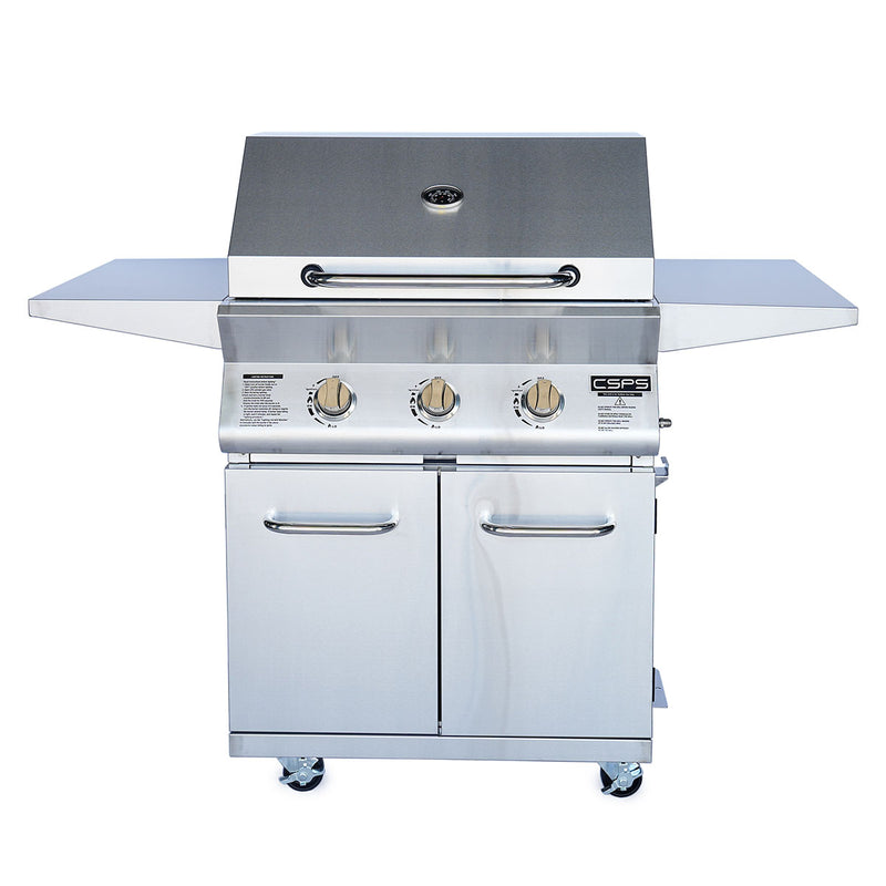 Lò nướng BBQ Inox 304 CSPS VNBI3BXSAX1 dùng gas, công suất đốt 40,500 BTU, loại 03 đầu đốt