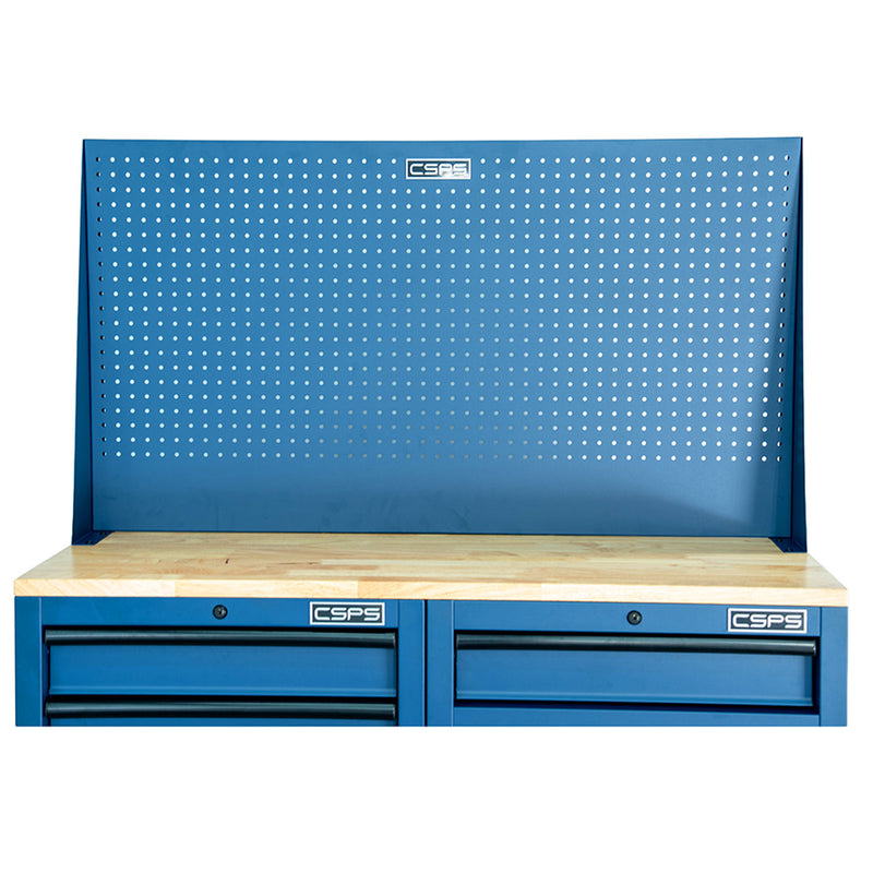 Bộ ván gỗ mặt bàn thao tác, kèm vách lưới treo dụng cụ CSPS bề ngang từ 61cm - 183cm