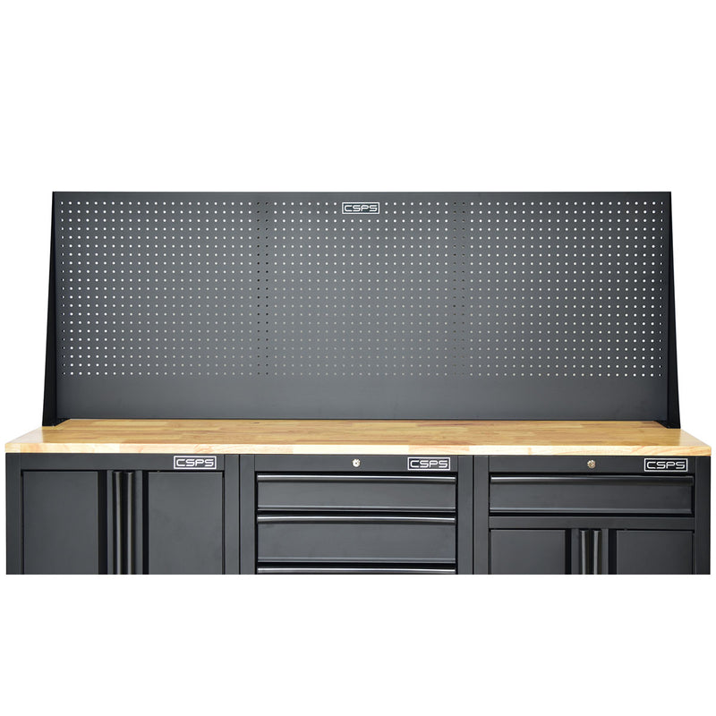 Bộ ván gỗ mặt bàn thao tác, kèm vách lưới treo dụng cụ CSPS bề ngang từ 61cm - 183cm