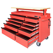 Tủ dụng cụ 10 ngăn kéo, tích hợp mặt bàn nâng hạ bằng điện CSPS bề ngang 142cm, tải trọng tối đa 680kg