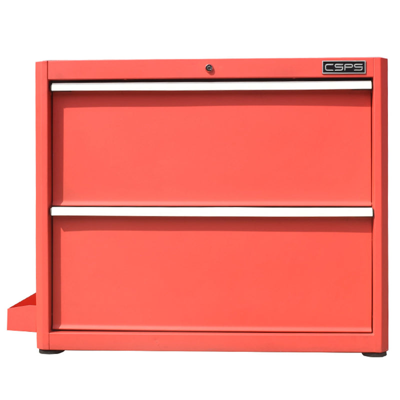 Tủ dụng cụ 2 ngăn kéo, màu đỏ CSPS VNGS3661BC12 bề ngang 91cm, cao 75cm, tải trọng tối đa 181kg