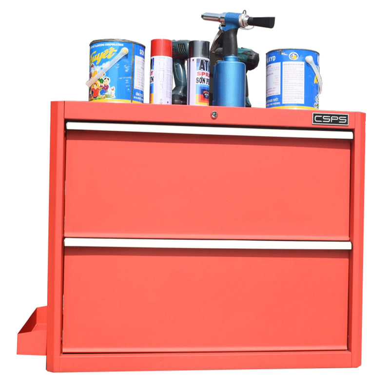 Tủ dụng cụ 2 ngăn kéo, màu đỏ CSPS VNGS3661BC12 bề ngang 91cm, cao 75cm, tải trọng tối đa 181kg