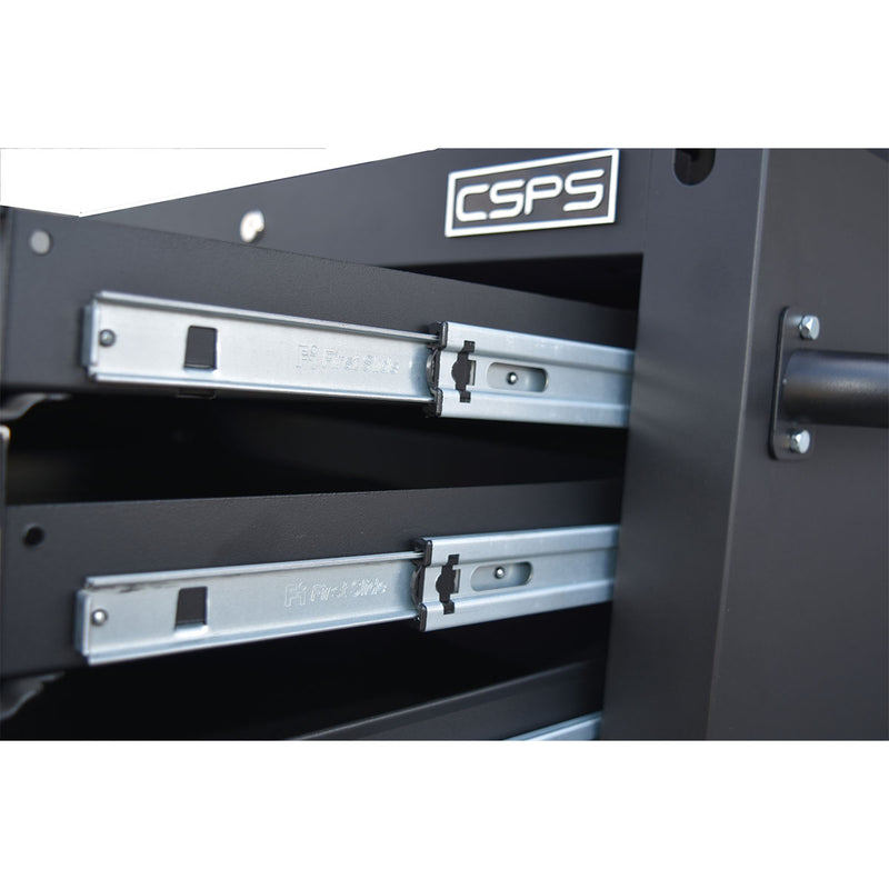 Tủ dụng cụ 5 ngăn kéo, tích hợp mặt bàn nâng hạ bằng cơ CSPS bề ngang 76cm, cao 82cm, tải trọng tối đa 680kg