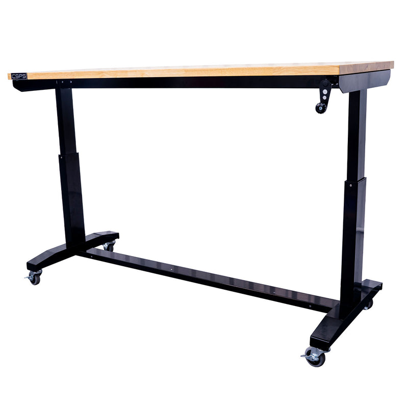 Bàn làm việc nâng hạ CSPS  ngang mặt bàn từ 117cm - 157cm, độ cao điều chỉnh từ 66cm - 99cm