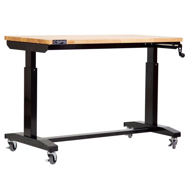 Bàn làm việc nâng hạ CSPS bề ngang mặt bàn từ 117cm - 157cm, độ cao điều chỉnh từ 66cm - 99cm