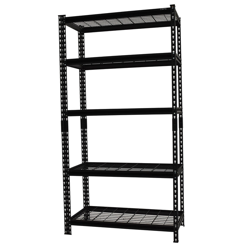 Kệ thép lưới 5 tầng màu đen CSPS bề ngang từ 76cm - 152cm