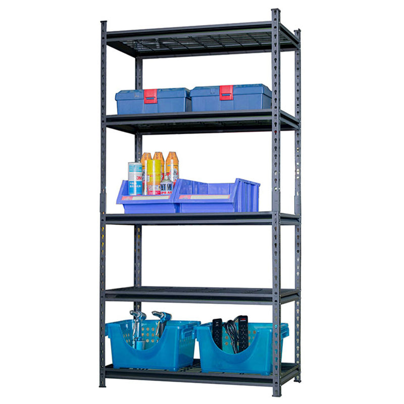 Kệ thép lưới 5 tầng màu đen CSPS bề ngang từ 76cm - 152cm