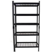 Kệ thép lưới 5 tầng màu đen CSPS bề ngang từ 76cm - 152cm, 