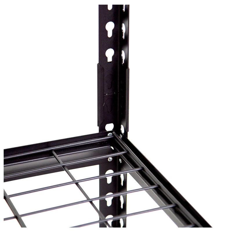 Kệ thép lưới 5 tầng màu đen CSPS bề ngang từ 76cm - 152cm,