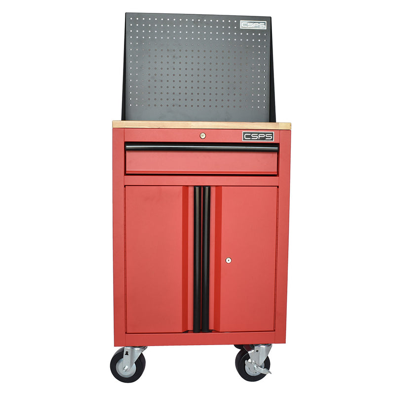 Tủ dụng cụ 1 ngăn kéo CSPS màu đỏ, bề ngang 61cm, tải trọng tối đa 450kg, có ngăn chia tầng