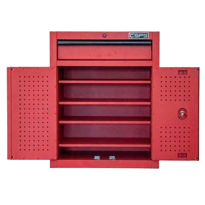 Tủ dụng cụ 1 ngăn kéo CSPS màu đỏ, bề ngang 61cm, tải trọng tối đa 450kg, có ngăn chia tầng
