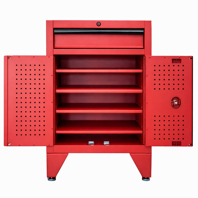 Tủ dụng cụ 1 ngăn kéo CSPS màu đỏ, bề ngang 61cm, tải trọng tối đa 450kg, có ngăn chia tầng