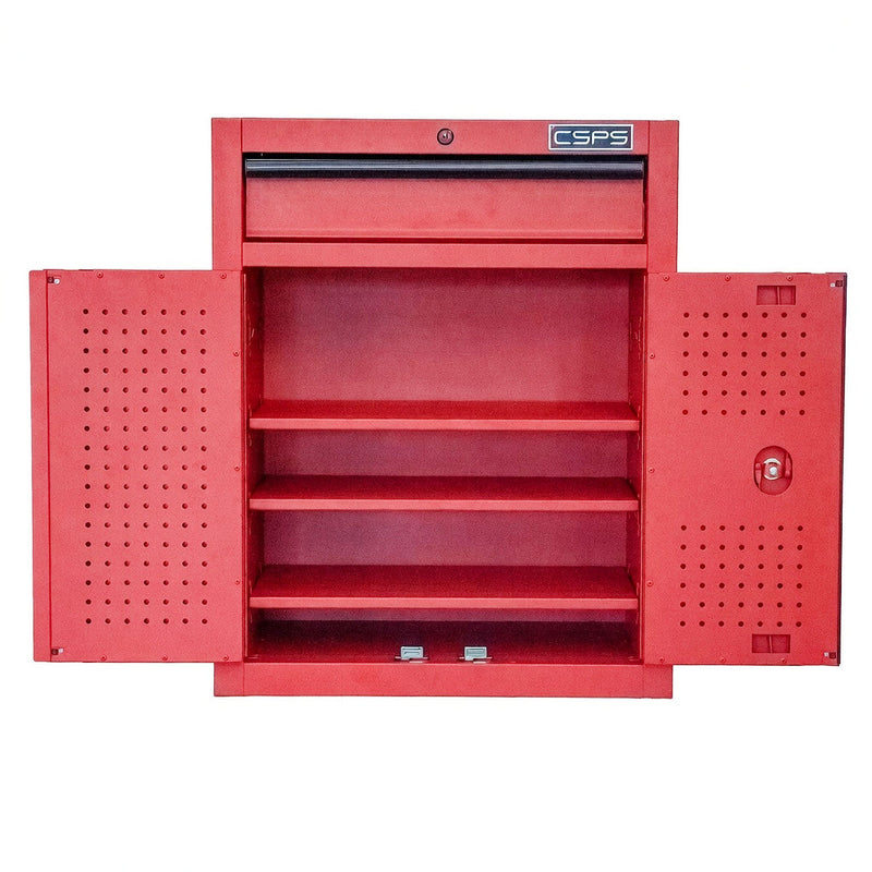 Tủ dụng cụ 1 ngăn kéo CSPS màu đỏ, bề ngang 61cm, tải trọng tối đa 450kg, có ngăn chia tầng