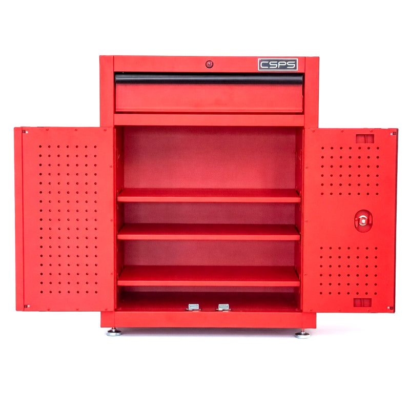 Tủ dụng cụ 1 ngăn kéo CSPS màu đỏ, bề ngang 61cm, tải trọng tối đa 450kg, có ngăn chia tầng