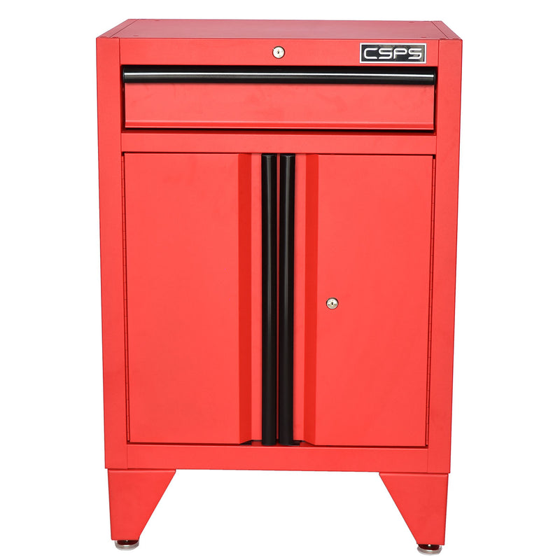 Tủ dụng cụ 1 ngăn kéo CSPS màu đỏ, bề ngang 61cm, tải trọng tối đa 450kg, có ngăn chia tầng