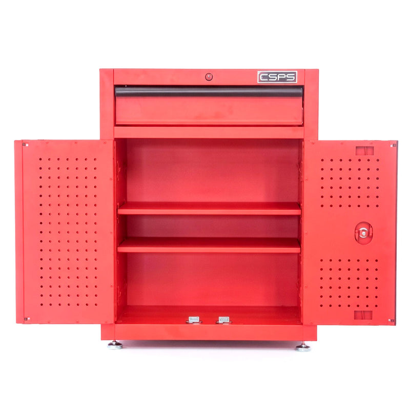 Tủ dụng cụ 1 ngăn kéo CSPS màu đỏ, bề ngang 61cm, tải trọng tối đa 450kg, có ngăn chia tầng