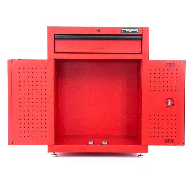 Tủ dụng cụ 1 ngăn kéo CSPS màu đỏ, bề ngang 61cm, tải trọng tối đa 450kg, có ngăn chia tầng