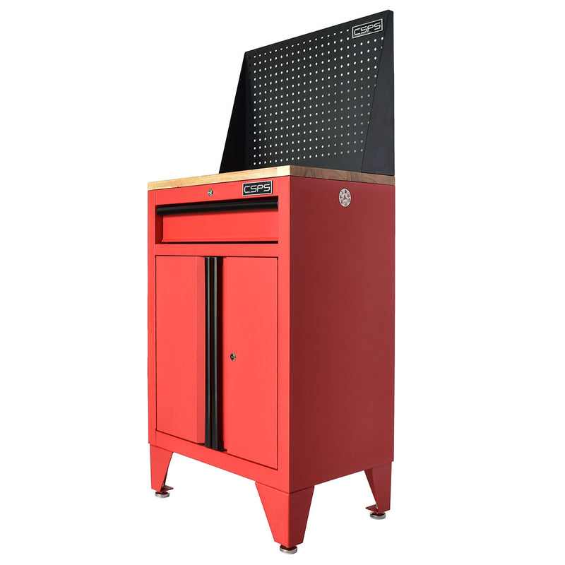 Tủ dụng cụ 1 ngăn kéo CSPS màu đỏ, bề ngang 61cm, tải trọng tối đa 450kg, có ngăn chia tầng