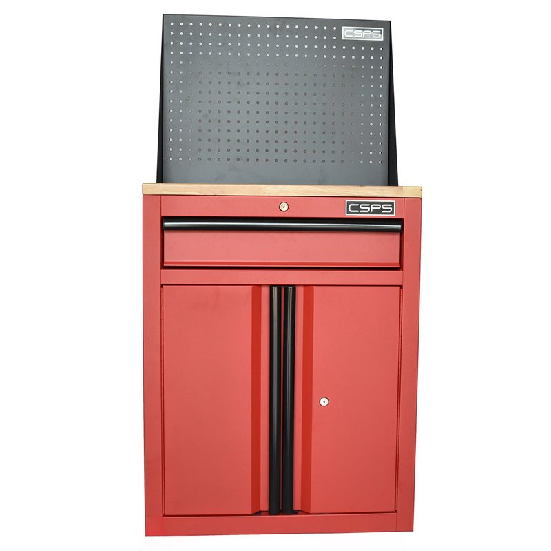 Tủ dụng cụ 1 ngăn kéo CSPS màu đỏ, bề ngang 61cm, tải trọng tối đa 450kg, có ngăn chia tầng