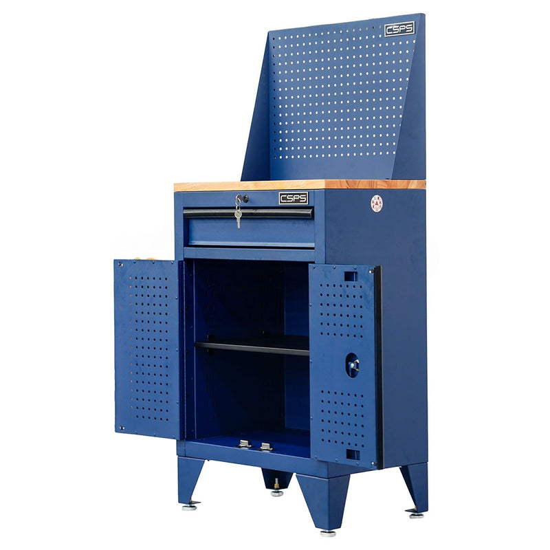 Tủ dụng cụ 01 ngăn kéo, màu xanh dương CSPS bề ngang 61cm, tải trọng tối đa 450kg