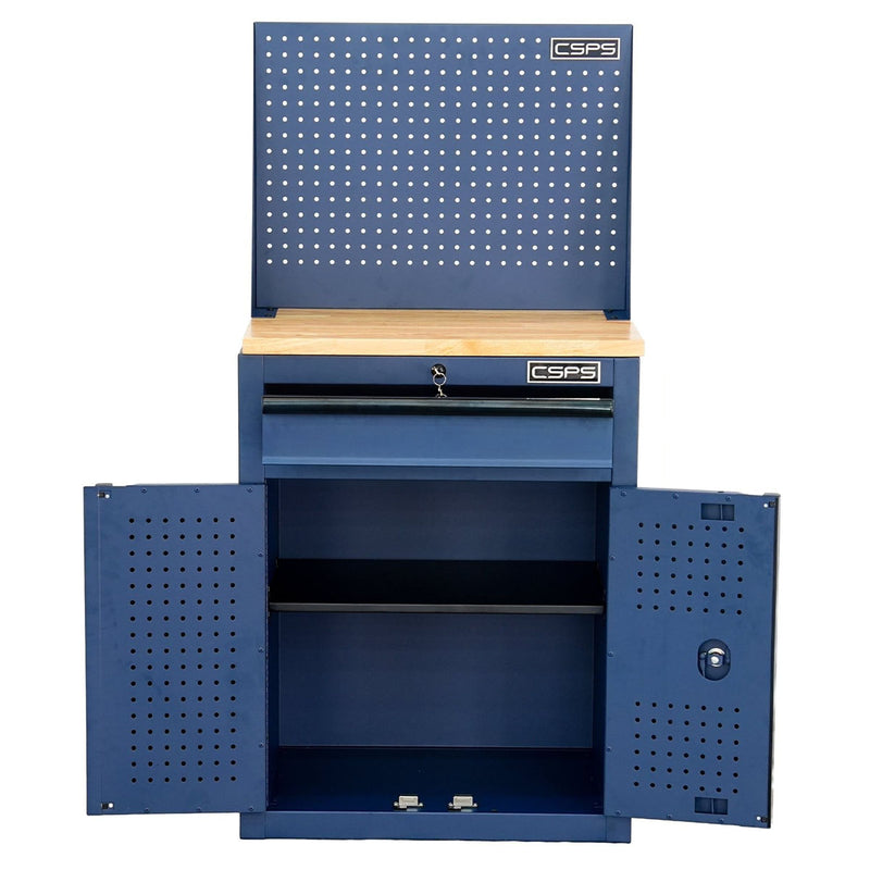 Tủ dụng cụ 01 ngăn kéo, màu xanh dương CSPS bề ngang 61cm, tải trọng tối đa 450kg