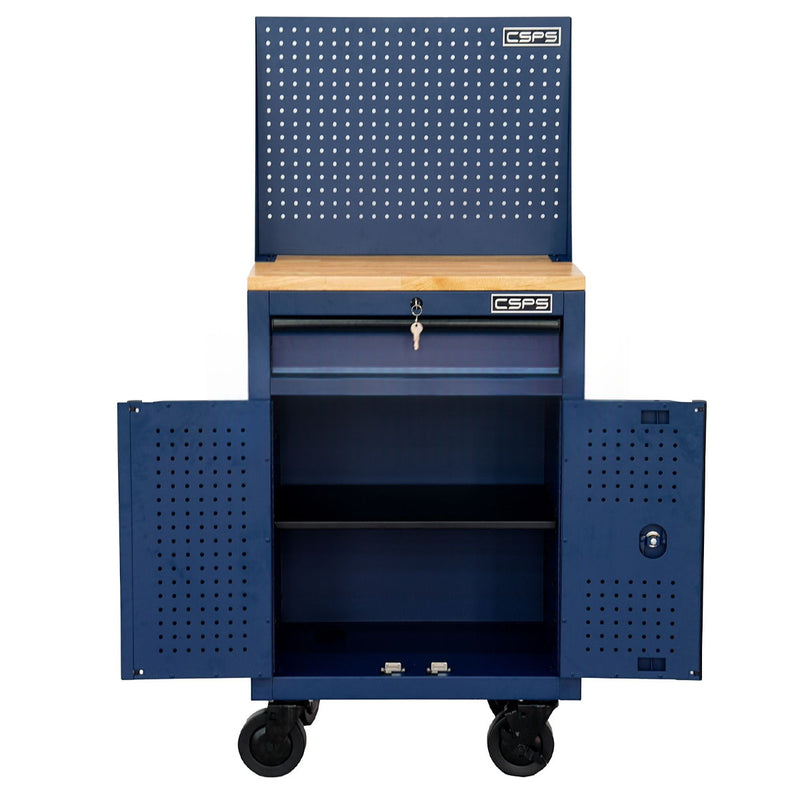 Tủ dụng cụ 01 ngăn kéo, màu xanh dương CSPS bề ngang 61cm, tải trọng tối đa 450kg