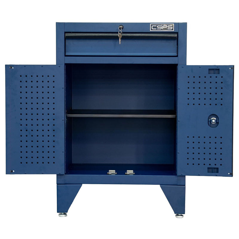 Tủ dụng cụ 01 ngăn kéo, màu xanh dương CSPS bề ngang 61cm, tải trọng tối đa 450kg
