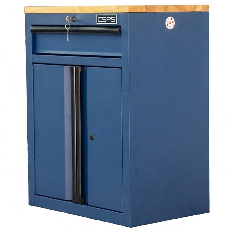 Tủ dụng cụ 01 ngăn kéo, màu xanh dương CSPS bề ngang 61cm, tải trọng tối đa 450kg