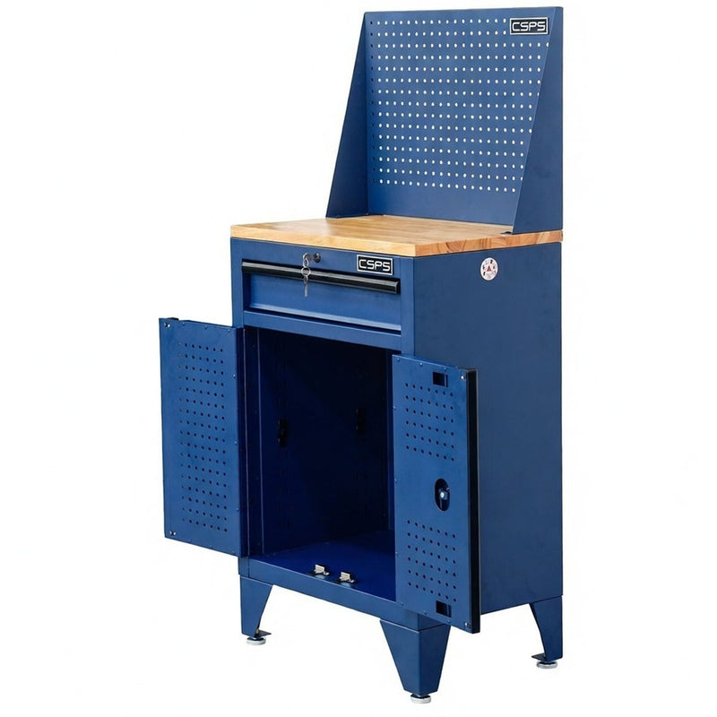 Tủ dụng cụ 01 ngăn kéo, màu xanh dương CSPS bề ngang 61cm, tải trọng tối đa 450kg