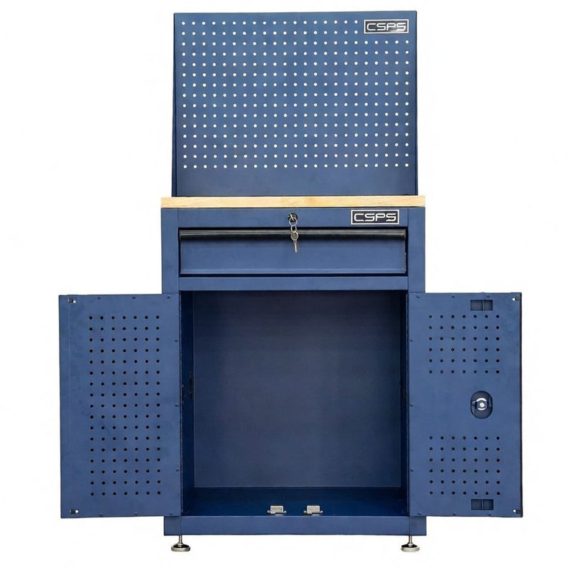 Tủ dụng cụ 01 ngăn kéo, màu xanh dương CSPS bề ngang 61cm, tải trọng tối đa 450kg
