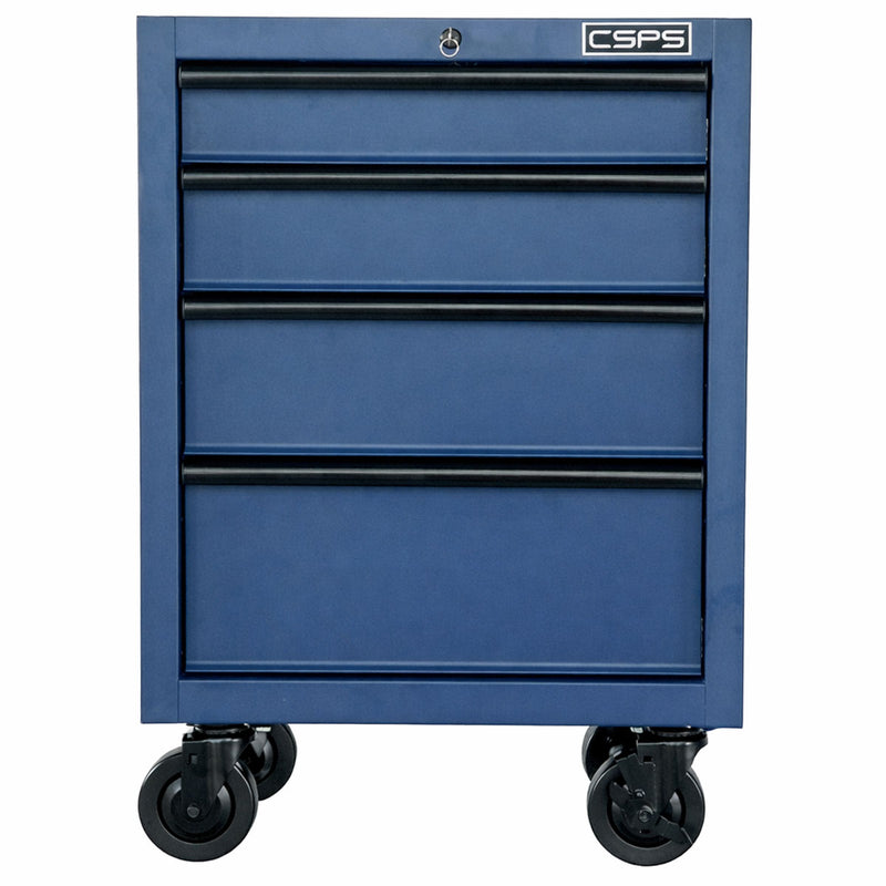Tủ dụng cụ 04 ngăn kéo, màu xanh dương CSPS bề ngang 61cm, tải trọng tối đa 450kg